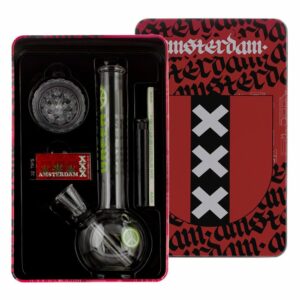 Buy Greenline Bubble Base Glass Bong Giftset in australia