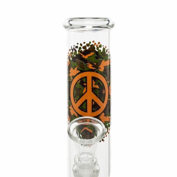 Buy Greenline Camo Peace Glass Bubble Bong in australia