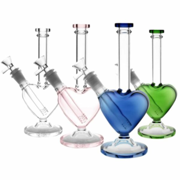 Buy Love Heart Shaped Glass Bong in australia