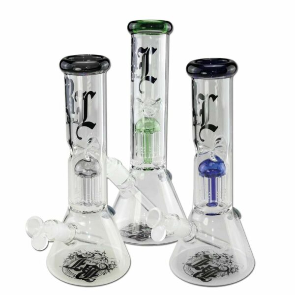 Buy Black Leaf Beaker Base Ice Bong with 8-Arm Tree Perc in australia