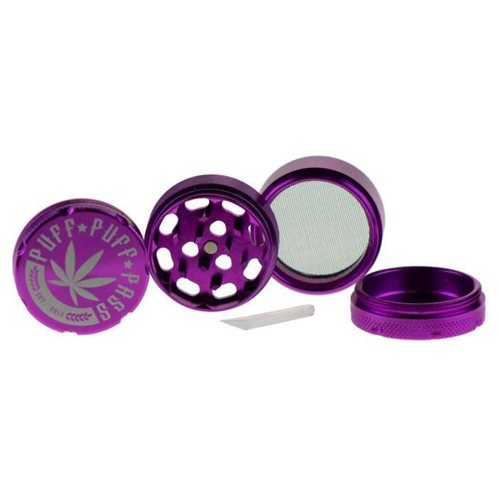 Buy Famous Brandz Puff Puff Pass 4-Part Aluminum Herb Grinder | 40 mm in australia