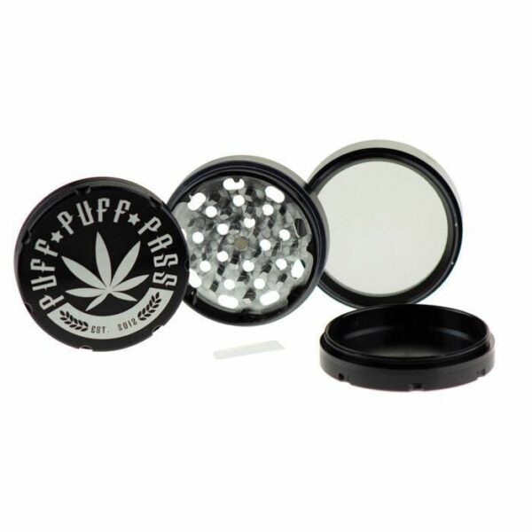 Buy Famous Brandz Puff Puff Pass 4-Part Aluminum Herb Grinder | 62 mm in australia