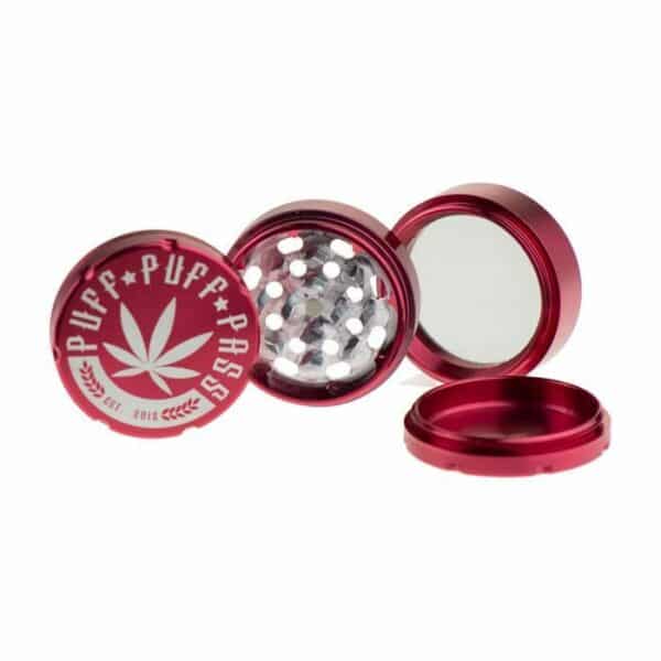 Buy Famous Brandz Puff Puff Pass 4-Part Aluminum Herb Grinder | 62 mm in australia