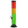 Buy Acrylic Straight Tube Rasta Bong in australia