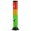 Buy Acrylic Straight Tube Rasta Bong in australia