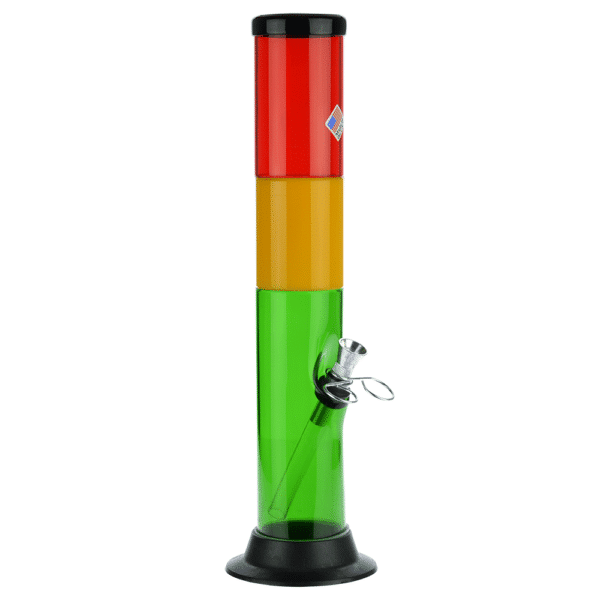 Buy Acrylic Straight Tube Rasta Bong in australia