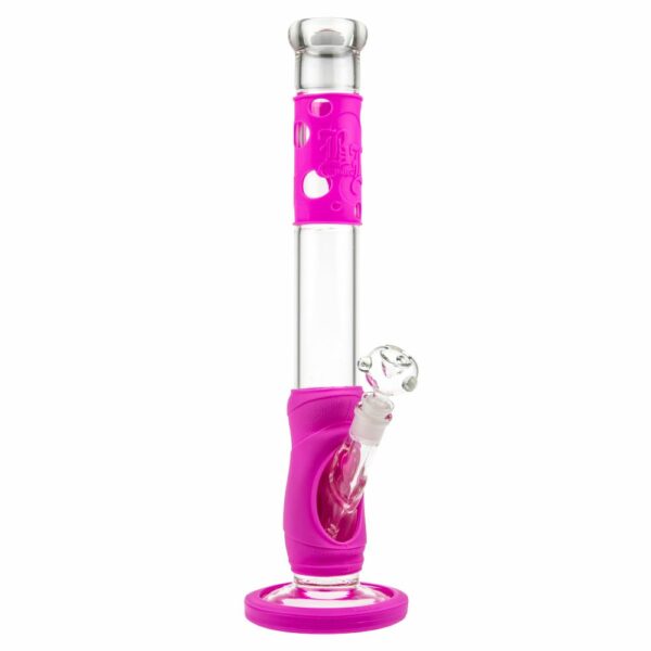 Buy Black Leaf Silly Skin Straight Glass Bong with Silicone Skin in australia