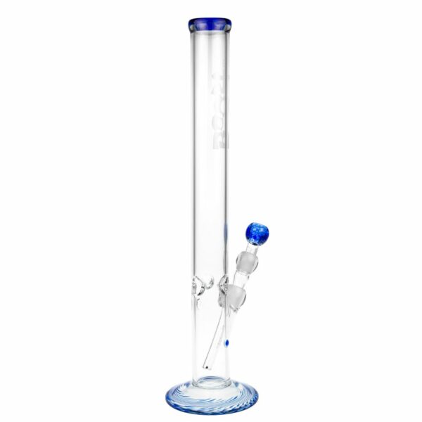 Buy Boost Straight Cylinder 5mm Glass Bong - Blue Trim in australia