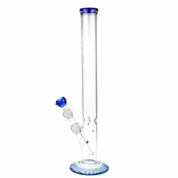 Buy Boost Straight Cylinder 5mm Glass Bong - Blue Trim in australia