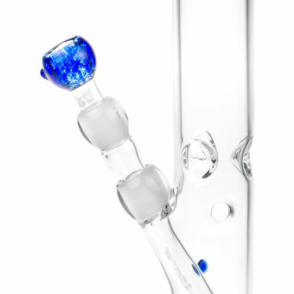 Buy Boost Straight Cylinder 5mm Glass Bong - Blue Trim in australia