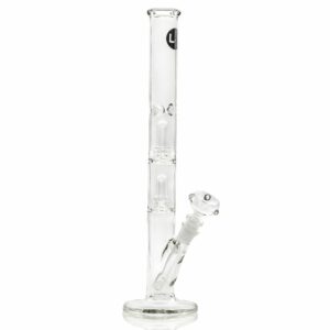 Buy LA Pipes Straight Ice Bong with Double Showerhead Percolator | 14 Inch in australia