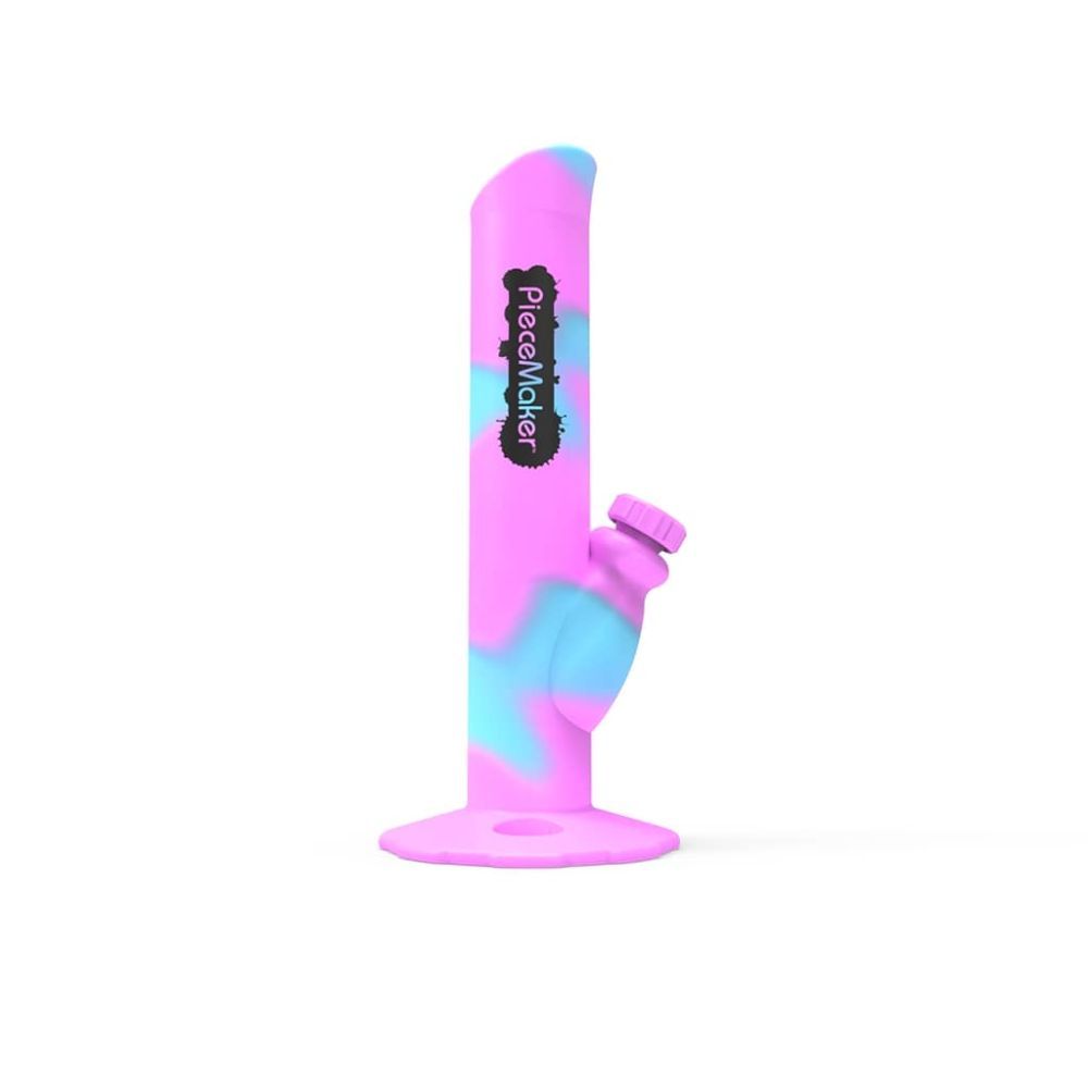 Grasscity Buy PieceMaker Kermit Silicone Straight Tube Ice Bong | Random Color in australia