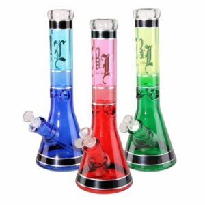 Buy Black Leaf Beaker Base Ice Bong | 13.8 Inch in australia