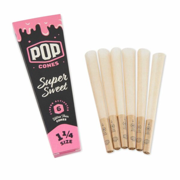 Buy Pop Cones 1¼ Size Pre-Rolled Cones with Flavor Tip | Mixed 24 Pack in australia