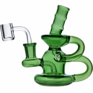 Buy Mini Glass Recycler Dab Rig with Showerhead Perc in australia