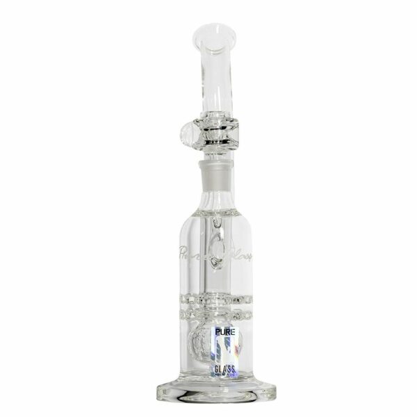 Buy Pure Glass Torus Trumpet Bubbler With Triple Perc | 12 Inch in australia