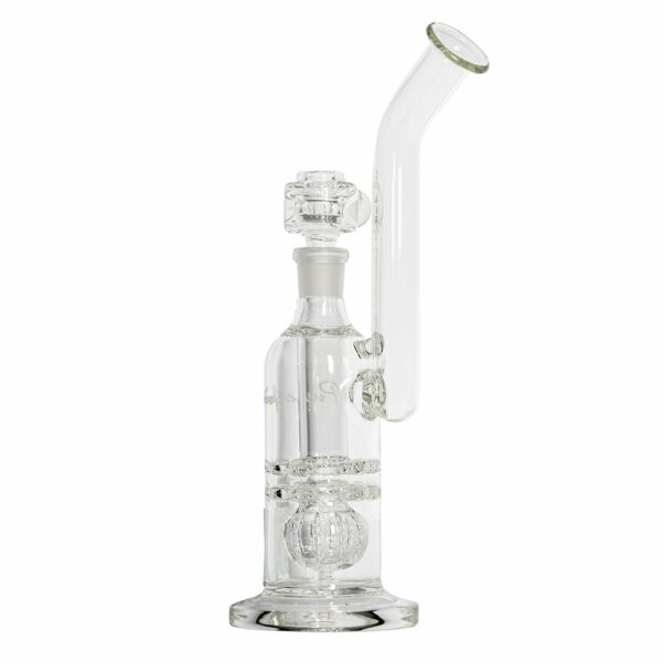Buy Pure Glass Torus Trumpet Bubbler With Triple Perc | 12 Inch in australia