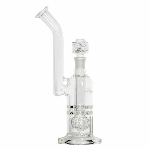 Buy Pure Glass Torus Trumpet Bubbler With Triple Perc | 12 Inch in australia