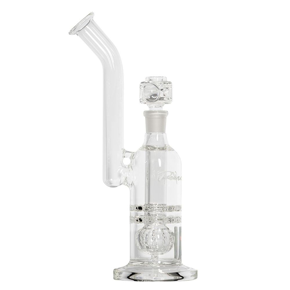 Grasscity Buy Pure Glass Torus Trumpet Bubbler With Triple Perc | 12 Inch in australia