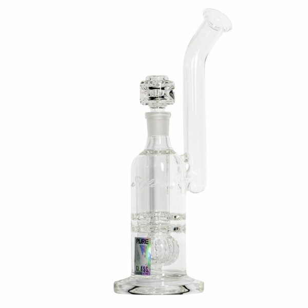 Buy Pure Glass Torus Trumpet Bubbler With Triple Perc | 12 Inch in australia