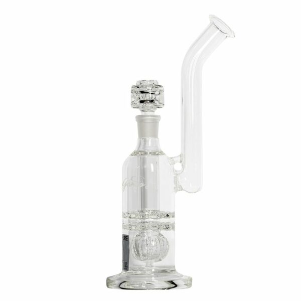Buy Pure Glass Torus Trumpet Bubbler With Triple Perc | 12 Inch in australia