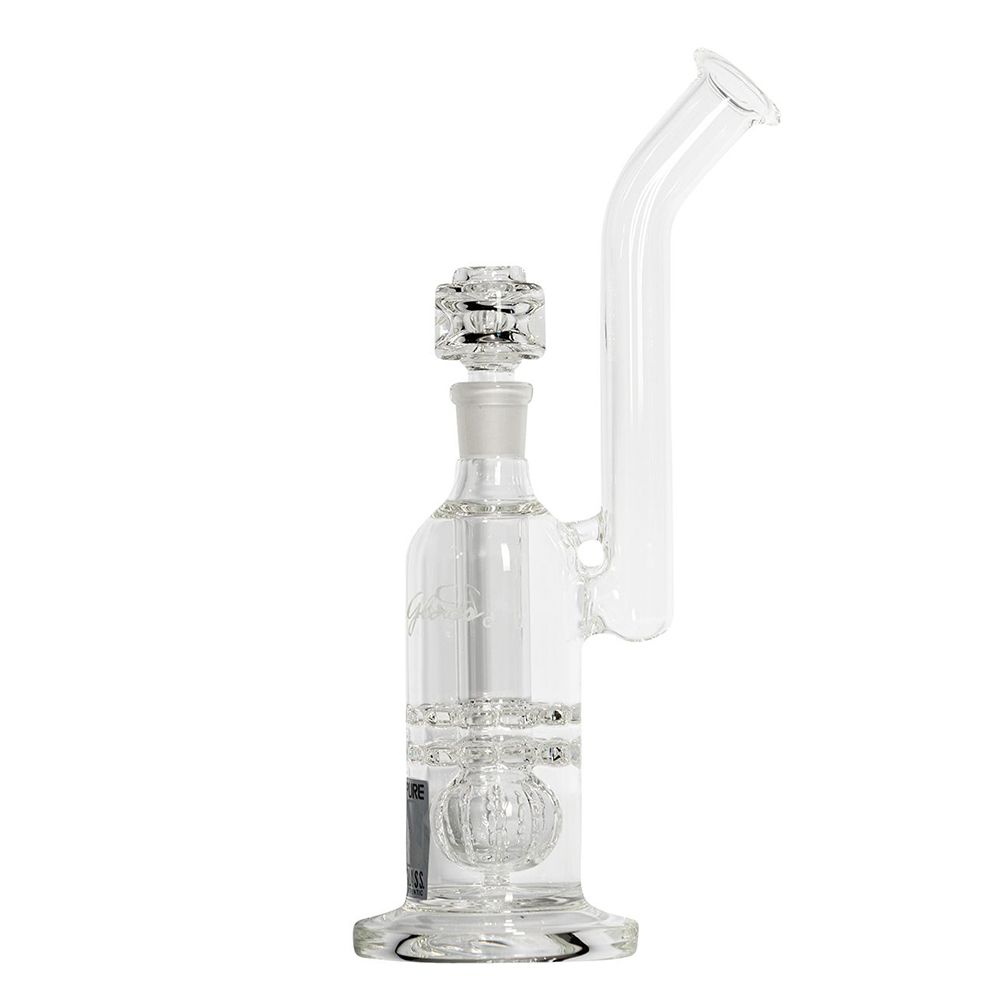 Grasscity Buy Pure Glass Torus Trumpet Bubbler With Triple Perc | 12 Inch in australia