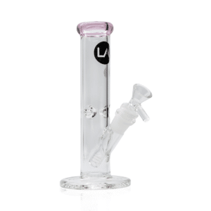 Buy LA Pipes Borosilicate Glass Straight Tube Ice Bong in australia