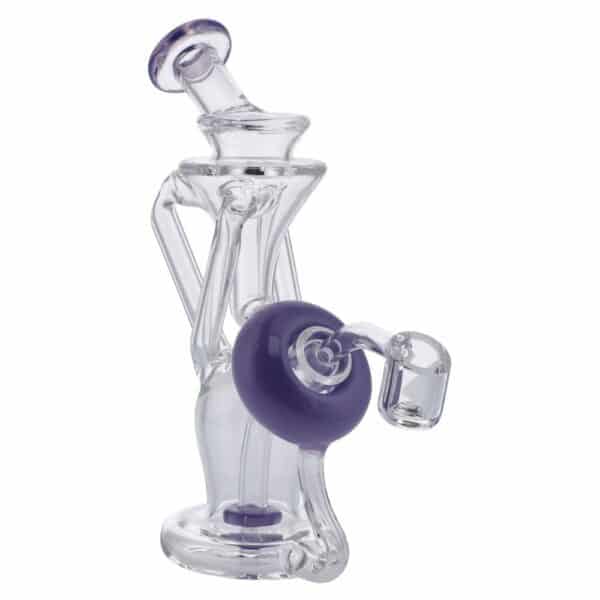 Buy Bent Neck Power Button Recycler Dab Rig in australia