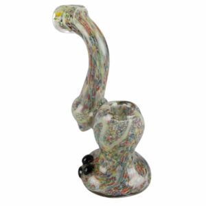 Buy Glass Rainbow Speckled Bubbler | 5.5 Inch in australia