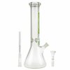 Buy ROOR Little Sista Beaker Ice Bong 7.0mm Green logo | 35cm | 14.5mm in australia