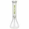 Buy ROOR Little Sista Beaker Ice Bong 7.0mm Green logo | 35cm | 14.5mm in australia