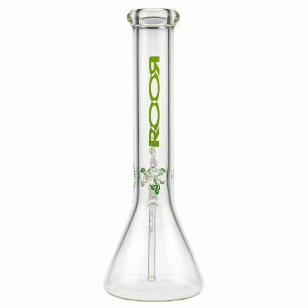 Buy ROOR Little Sista Beaker Ice Bong 7.0mm Green logo | 35cm | 14.5mm in australia