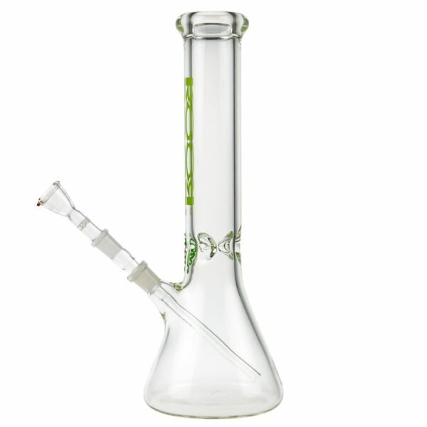 Buy ROOR Little Sista Beaker Ice Bong 7.0mm Green logo | 35cm | 14.5mm in australia