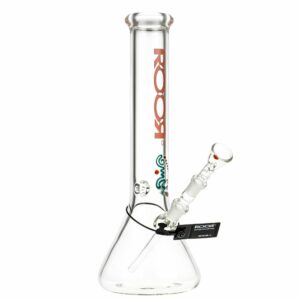 Buy ROOR Little Sista Beaker Ice Bong 7.0mm Red logo | 35cm | 14.5mm in australia