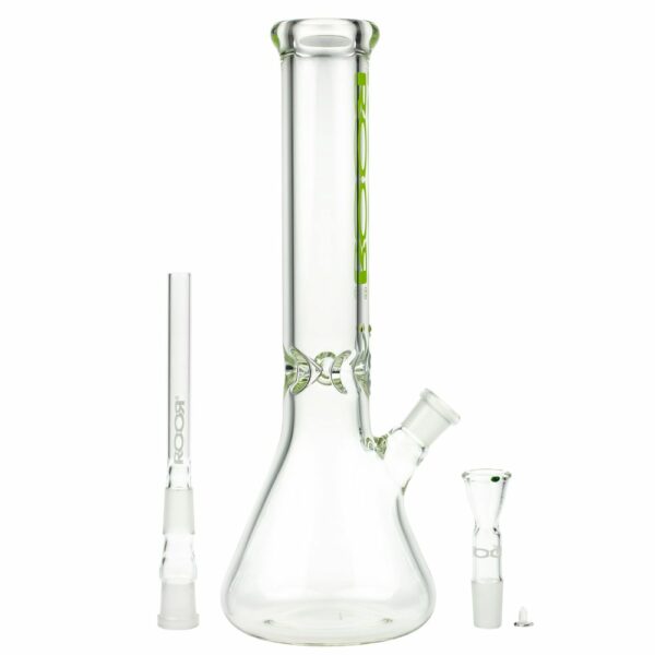 Buy ROOR Little Sista Beaker Ice Bong 7.0mm Green logo | 35cm | 18.8mm in australia