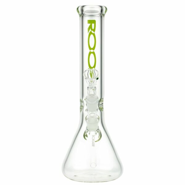 Buy ROOR Little Sista Beaker Ice Bong 7.0mm Green logo | 35cm | 18.8mm in australia