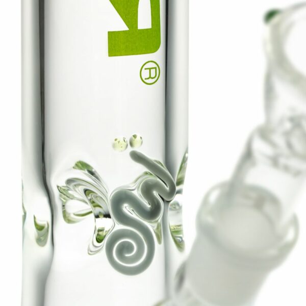 Buy ROOR Little Sista Beaker Ice Bong 7.0mm Green logo | 35cm | 18.8mm in australia