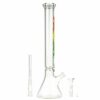 Buy ROOR Little Sista Beaker Base 7mm Glass Ice Bong | Rasta | 45cm in australia