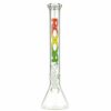 Buy ROOR Little Sista Beaker Base 7mm Glass Ice Bong | Rasta | 45cm in australia