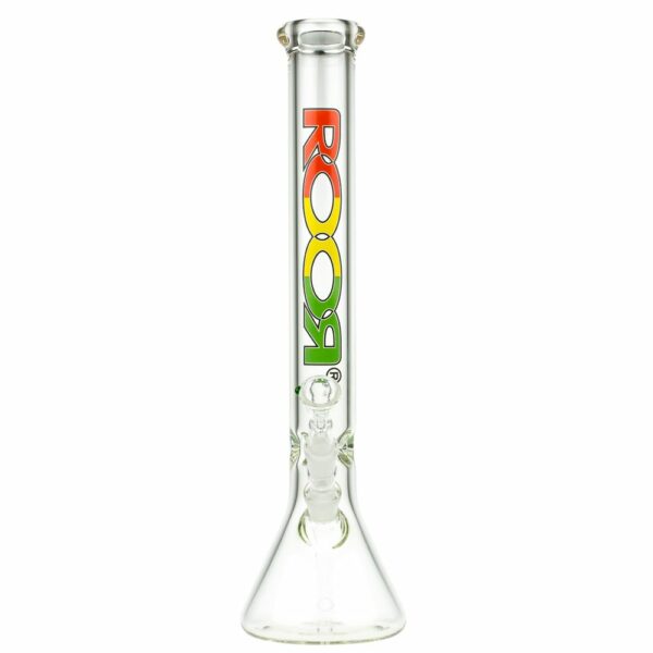 Buy ROOR Little Sista Beaker Base 7mm Glass Ice Bong | Rasta | 45cm in australia