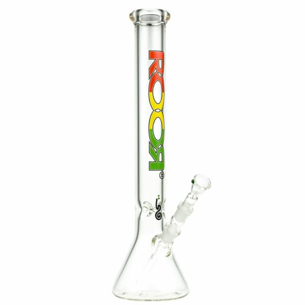 Buy ROOR Little Sista Beaker Base 7mm Glass Ice Bong | Rasta | 45cm in australia