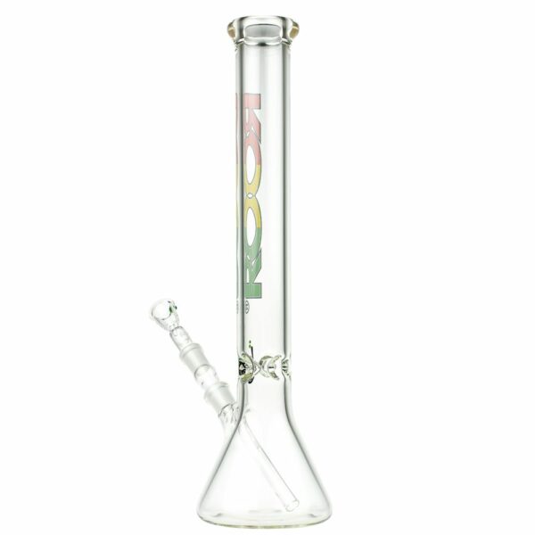 Buy ROOR Little Sista Beaker Base 7mm Glass Ice Bong | Rasta | 45cm in australia