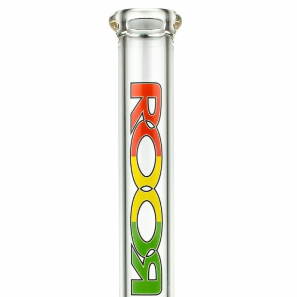 Buy ROOR Little Sista Beaker Base 7mm Glass Ice Bong | Rasta | 45cm in australia