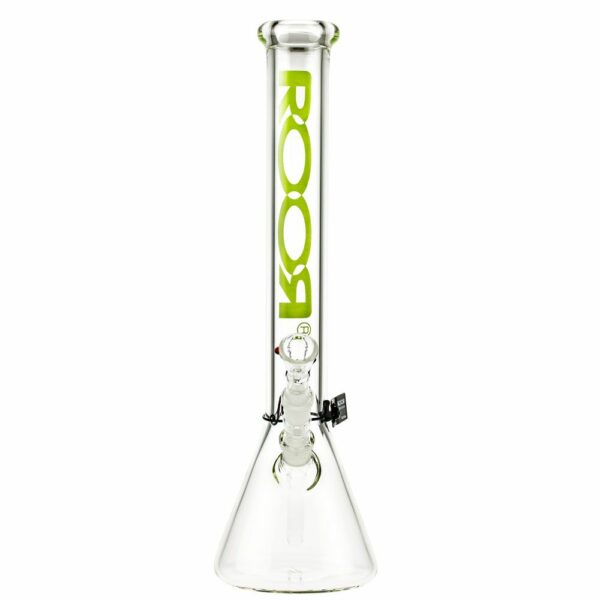Buy ROOR Little Sista Beaker Base 7mm Glass Bong | Green Logo | 18.8mm in australia
