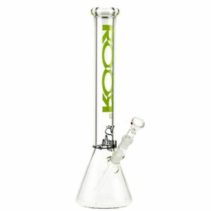 Buy ROOR Little Sista Beaker Base 7mm Glass Bong | Green Logo | 18.8mm in australia