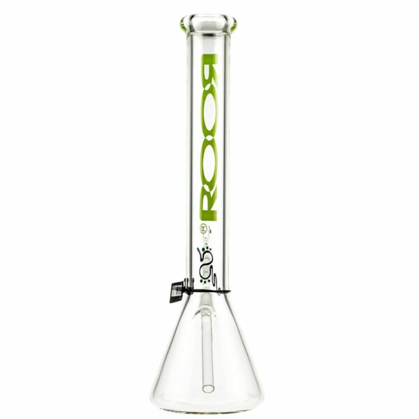 Buy ROOR Little Sista Beaker Base 7mm Glass Bong | Green Logo | 18.8mm in australia