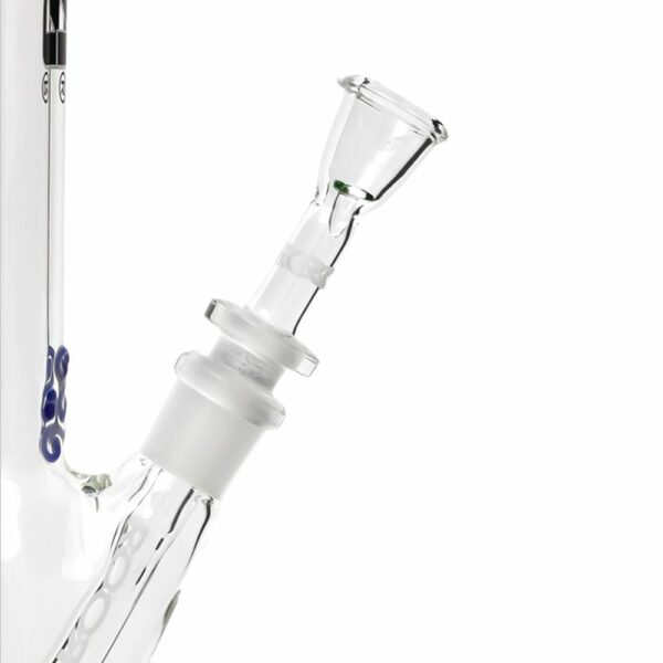 Buy ROOR Snapper 4.0mm Glass Bong Black Logo w/ White Outline | 40cm | 18.8mm in australia