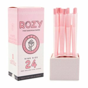 Buy Rozy Pink King Size Pre-Rolled Cones | 24 Pack in australia