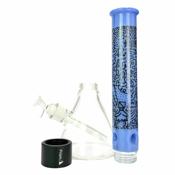 Buy Prism Halo Blueberry Pretty Done Beaker Single Stack Bong in australia