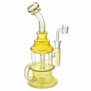 Buy "Circ Stack" Silver Fumed Scientific Oil Dab Rig in australia